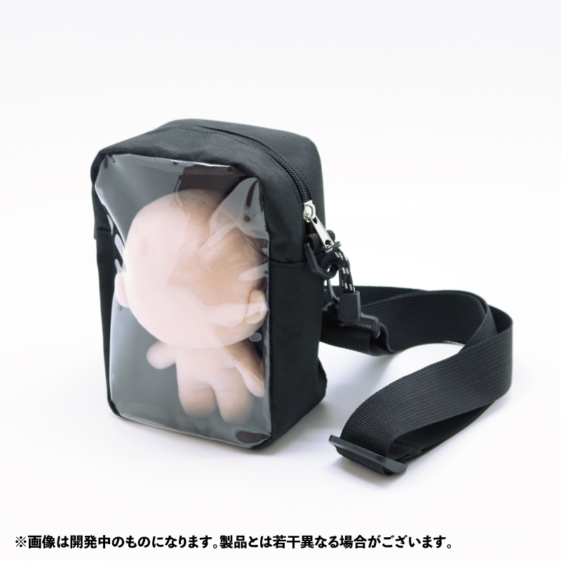 【グッズ-バッグ】ノンキャラ nui.ぬいぐるみショルダーバッグ ラフスタイル ブラック