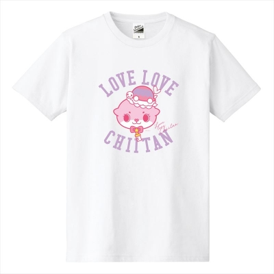 【グッズ-Tシャツ】ちぃたん☆ Tシャツホワイトレディース150(CUTE)