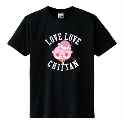【グッズ-Tシャツ】ちぃたん☆ Tシャツブラックレディース150(CUTE)