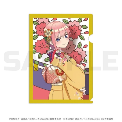 【グッズ-クリアファイル】五等分の花嫁 花札柄クリアファイル 一花