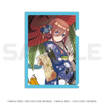 【グッズ-クリアファイル】五等分の花嫁 花札柄クリアファイル 三玖