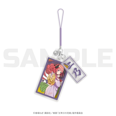 【グッズ-ストラップ】五等分の花嫁 花札柄ストラップチャームセット 二乃