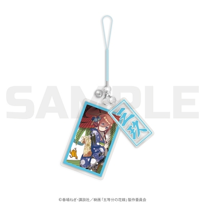 【グッズ-ストラップ】五等分の花嫁 花札柄ストラップチャームセット 三玖