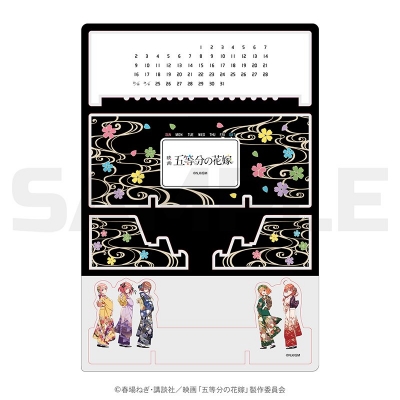 【グッズ-スタンドポップ】五等分の花嫁 花札柄アクリル万年カレンダー