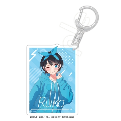 【グッズ-キーホルダー】彼女、お借りします 描き下ろしアクリルキーホルダー 更科瑠夏 パーカーver.