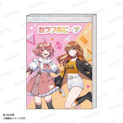 【グッズ-メモ帳】カラフルピーチ メモミニ のあ&えと