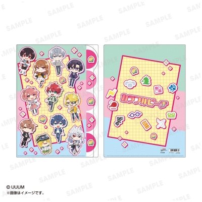 【グッズ-クリアファイル】カラフルピーチ ダイカットクリアファイル5P アイコン