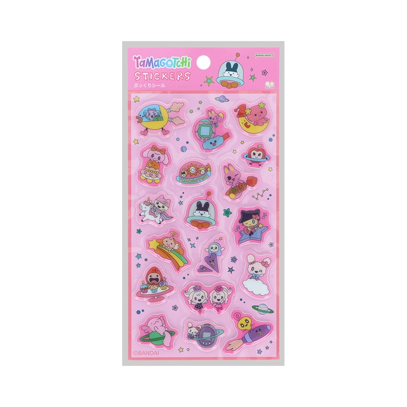 【Goods-Sticker】Tamagotchi Pukkuri Sticker Pink