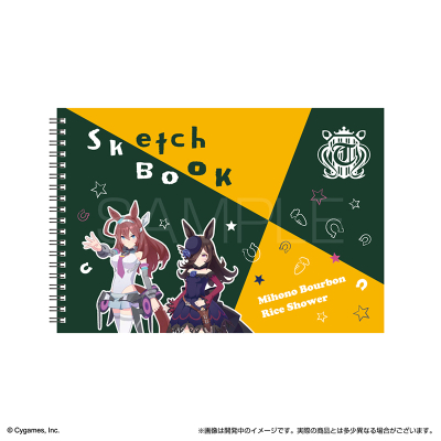【グッズ-スケッチブック】ウマ娘 プリティーダービー スケッチブックB5 ミホノブルボン・ライスシャワー