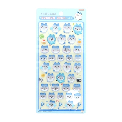 【グッズ-シール】ちいかわ ボンボンドロップシール ハチワレ【再販】