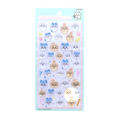 【グッズ-シール】ちいかわ ボンボンドロップシール ちいかわ×ハチワレ×うさぎ【再販】