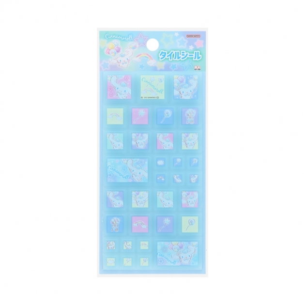 【グッズ-シール】サンリオキャラクターズ タイルシール ゆめかわ! シナモロール