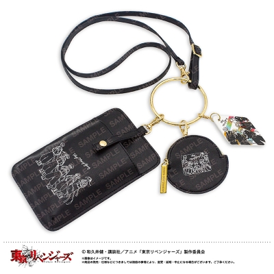 【グッズ-ポーチ】東京リベンジャーズ ゆるスタ リングマルチケース(A 東京卍會)