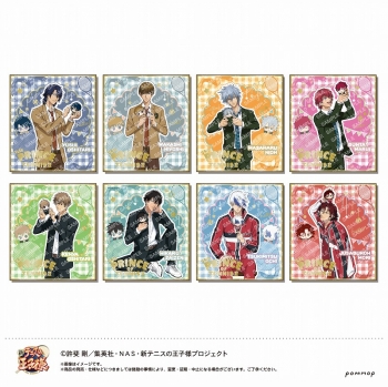 グッズ-色紙】新テニスの王子様 箔押しミニ色紙コレクション-おきがえ 