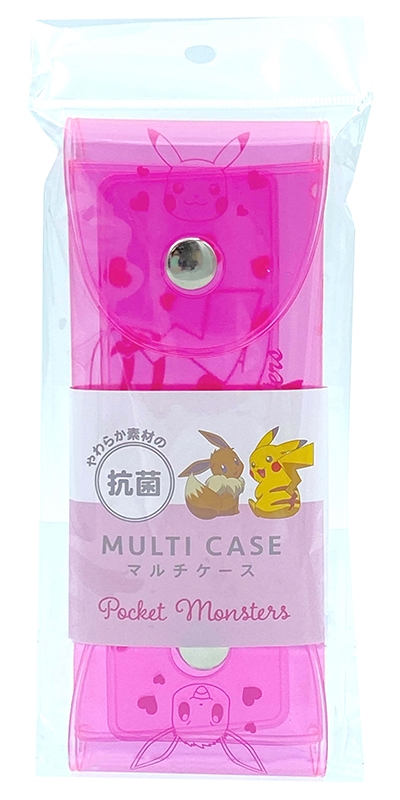 グッズ カバーホルダー ポケットモンスター やわらか素材の抗菌マルチケースb アニメイト