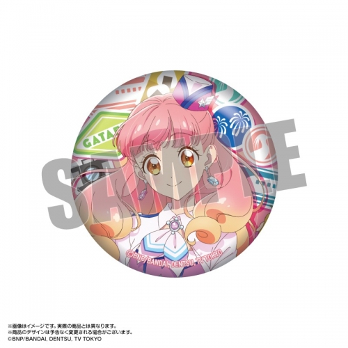 グッズ-バッチ】アイカツフレンズ！ ×がたふぇす 描きおろし 缶バッジ 