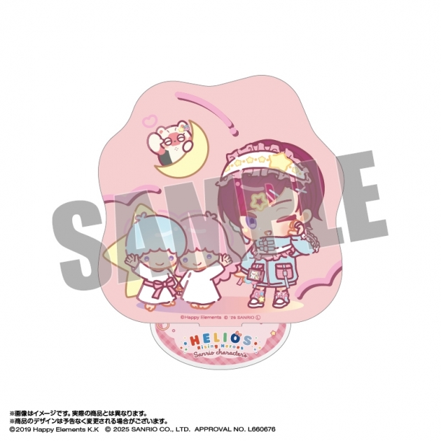 【グッズ-スタンドポップ】エリオスライジングヒーローズ×サンリオキャラクターズ アクリルスタンド 8.マリオン・ブライス×リトルツインスターズ なかよしポップコーデver.