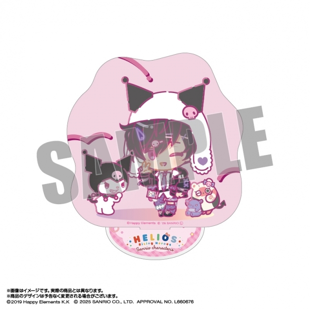 【グッズ-スタンドポップ】エリオスライジングヒーローズ×サンリオキャラクターズ アクリルスタンド 10.フェイス・ビームス×クロミ なかよしポップコーデver.