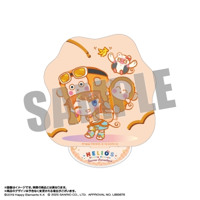 【グッズ-スタンドポップ】エリオスライジングヒーローズ×サンリオキャラクターズ アクリルスタンド 14.ビリー・ワイズ×おさるのもんきち なかよしポップコーデver.
