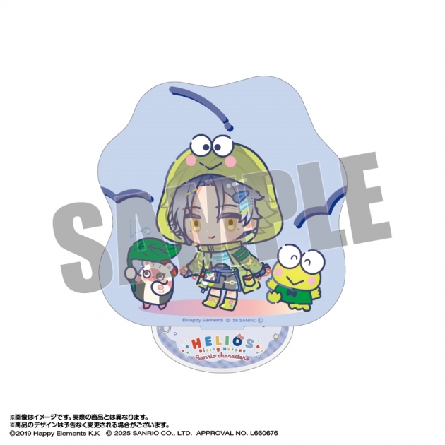 【グッズ-スタンドポップ】エリオスライジングヒーローズ×サンリオキャラクターズ アクリルスタンド 18.ニコ×けろけろけろっぴ なかよしポップコーデver.