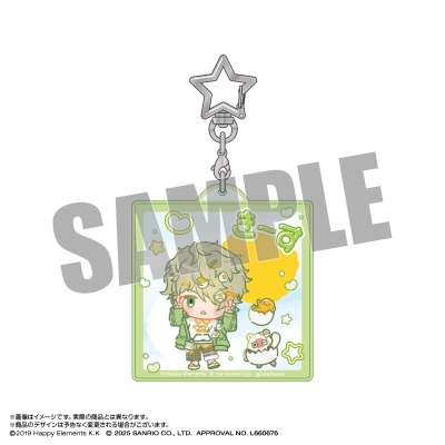 【グッズ-キーホルダー】エリオスライジングヒーローズ×サンリオキャラクターズ おなまえアクリルキーホルダー 11.キース・マックス×ぐでたま なかよしポップコーデver.