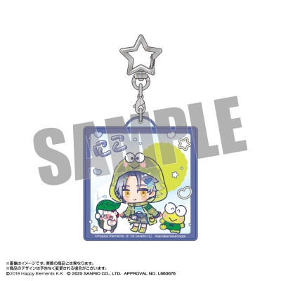【グッズ-キーホルダー】エリオスライジングヒーローズ×サンリオキャラクターズ おなまえアクリルキーホルダー 18.ニコ×けろけろけろっぴ なかよしポップコーデver.