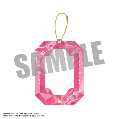 【グッズ-カバーホルダー】amieオリジナル ジュエリーアクリルフレーム 宝石ver. 2.ピンク