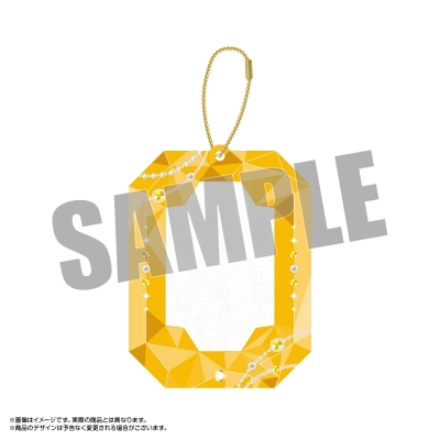 【グッズ-カバーホルダー】amieオリジナル ジュエリーアクリルフレーム 宝石ver. 3.イエロー