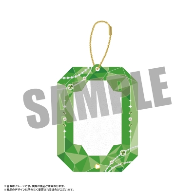 【グッズ-カバーホルダー】amieオリジナル ジュエリーアクリルフレーム 宝石ver. 4.グリーン