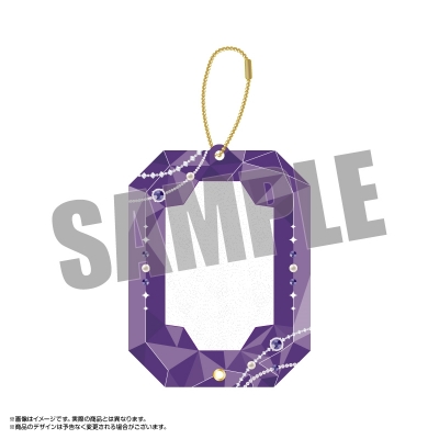 【グッズ-カバーホルダー】amieオリジナル ジュエリーアクリルフレーム 宝石ver. 6.パープル