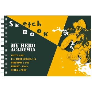グッズ スケッチブック 僕のヒーローアカデミア 図案スケッチブック 蛙吹梅雨 アニメイト