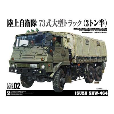 【プラモデル】1/35 ミリタリーモデルキット No.2 73式大型トラック(SKW-464) 1/35