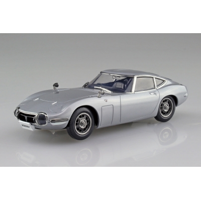 【プラモデル】楽プラ スナップキット No.6-TS トヨタ 2000GT(サンダーシルバーメタリック) 1/32