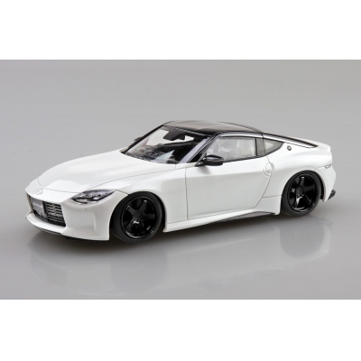 【プラモデル】楽プラ スナップキット No.17CU-PW ニッサン RZ34 フェアレディZ カスタムホイール (プリズムホワイト) 1/32