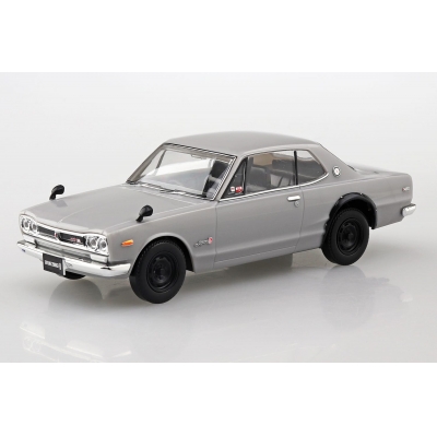 【プラモデル】楽プラ スナップキット No.16-SV ニッサン C10 スカイライン 2000GT-R (シルバー) 1/32