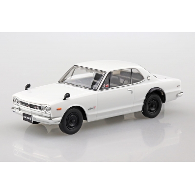 【プラモデル】楽プラ スナップキット No.16-WH ニッサン C10 スカイライン 2000GT-R (ホワイト) 1/32