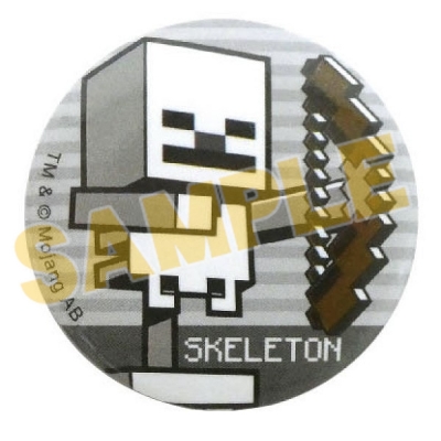 【グッズ-バッチ】Minecraft 缶バッジ スケルトン