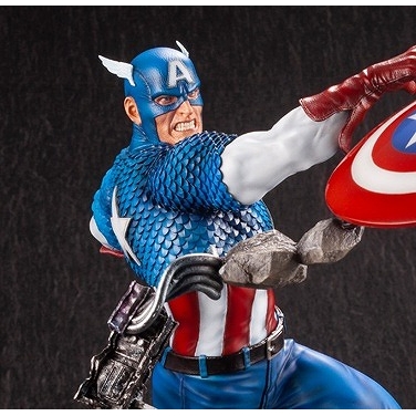 フィギュア Marvel Avengers Marvel Universe キャプテンアメリカ ファインアートスタチュー 1 6 完成品フィギュア アニメイト