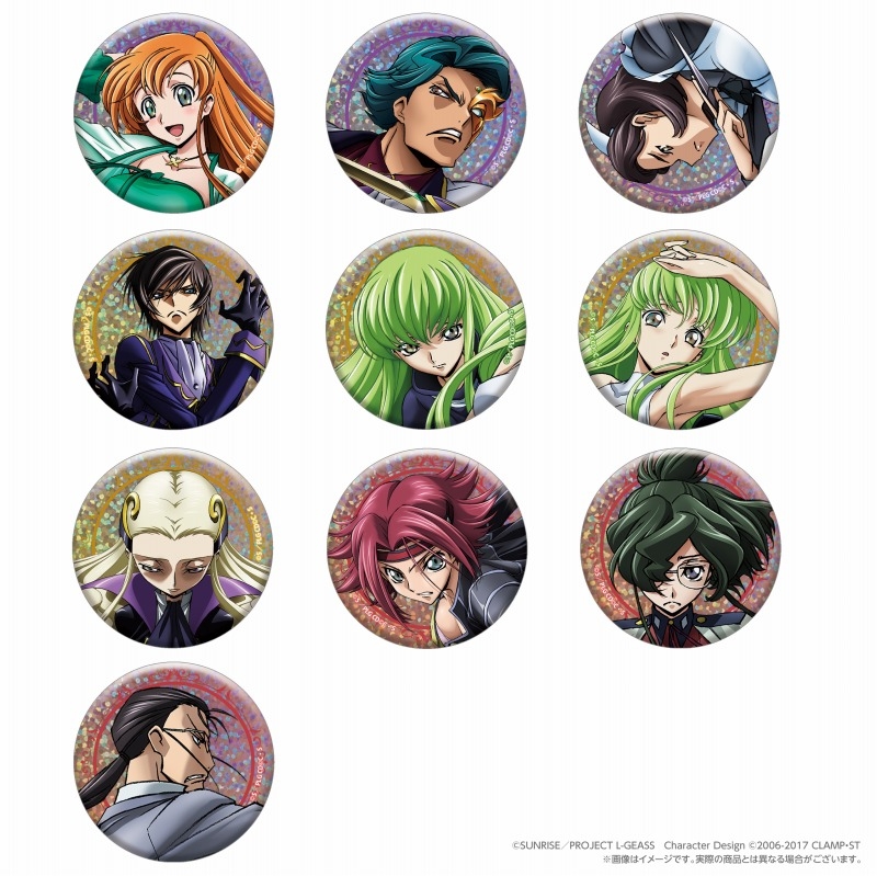 【グッズ-バッチ】コードギアス 反逆のルルーシュ R2 Blu-ray&DVDイラスト缶バッジ vol.2(全10種・ランダム)