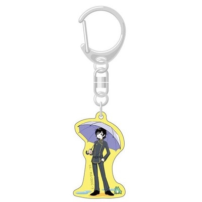 【グッズ-キーホルダー】コードギアス 反逆のルルーシュ ぷちゆるコードギアスらいふSeason2 アクリルキーホルダー 「気持ちの傘を差すこと」ルルーシュ