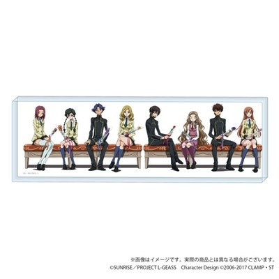 【グッズ-置きもの】コードギアス 反逆のルルーシュ 生徒会報HOPE! アクリルブロック