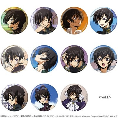 【グッズ-バッチ】コードギアス 反逆のルルーシュ 生徒会報HOPE! ルルーシュオンリー缶バッジvol.1