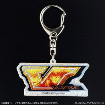 グッズ-キーホルダー】革命機ヴァルヴレイヴ リール図柄ホログラム 革命機ヴァルヴレイヴ2リール図柄ホログラムアクリルキーホルダー V図柄1,2