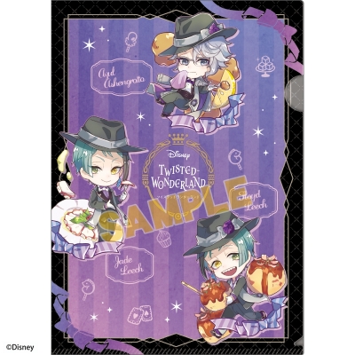 【グッズ-クリアファイル】ディズニー ツイステッドワンダーランド きゃらペコ シングルクリアファイル オクタヴィネル