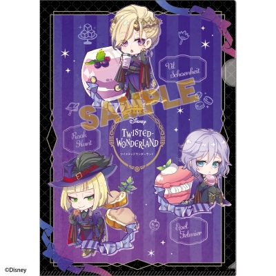 【グッズ-クリアファイル】ディズニー ツイステッドワンダーランド きゃらペコ シングルクリアファイル ポムフィオーレ