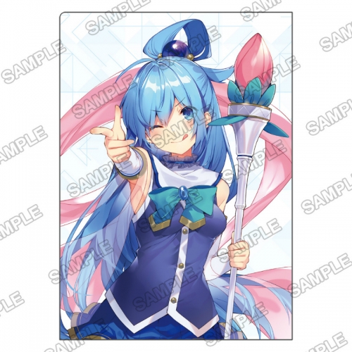 グッズ クリアファイル らのすぽ この素晴らしい世界に祝福を 見開きクリアファイル アクア アニメイト