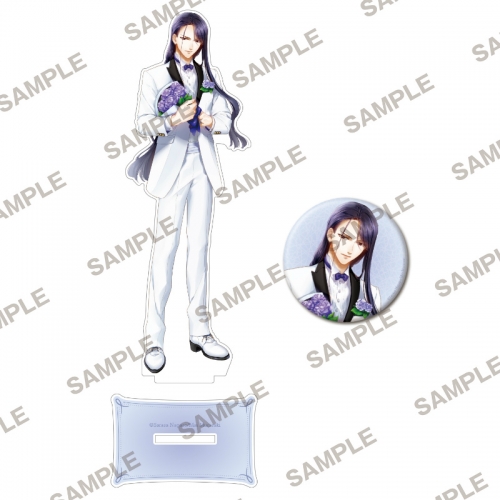 グッズ セットもの 角川ビーンズ文庫創刊周年記念 悪役令嬢なのでラスボスを飼ってみました 描き下ろしイラストアクリルフィギュア 缶バッジセット クロード アニメイト