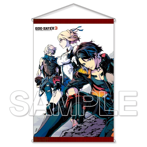グッズ タペストリー 斉藤ロクロ描き下ろし God Eater3 発売記念hdタペストリー アニメイト
