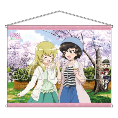 【グッズ-タペストリー】ガールズ&パンツァー B2タペストリー~たかちゃんひなちゃんおでかけ日和ver.~