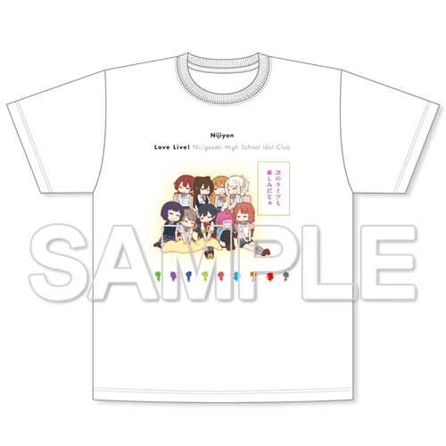 グッズ ｔシャツ にじよん ラブライブ 虹ヶ咲学園スクールアイドル同好会 よんこま 1コマ総選挙1位tシャツ Mサイズ アニメイト